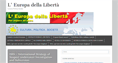 Desktop Screenshot of europadellaliberta.it